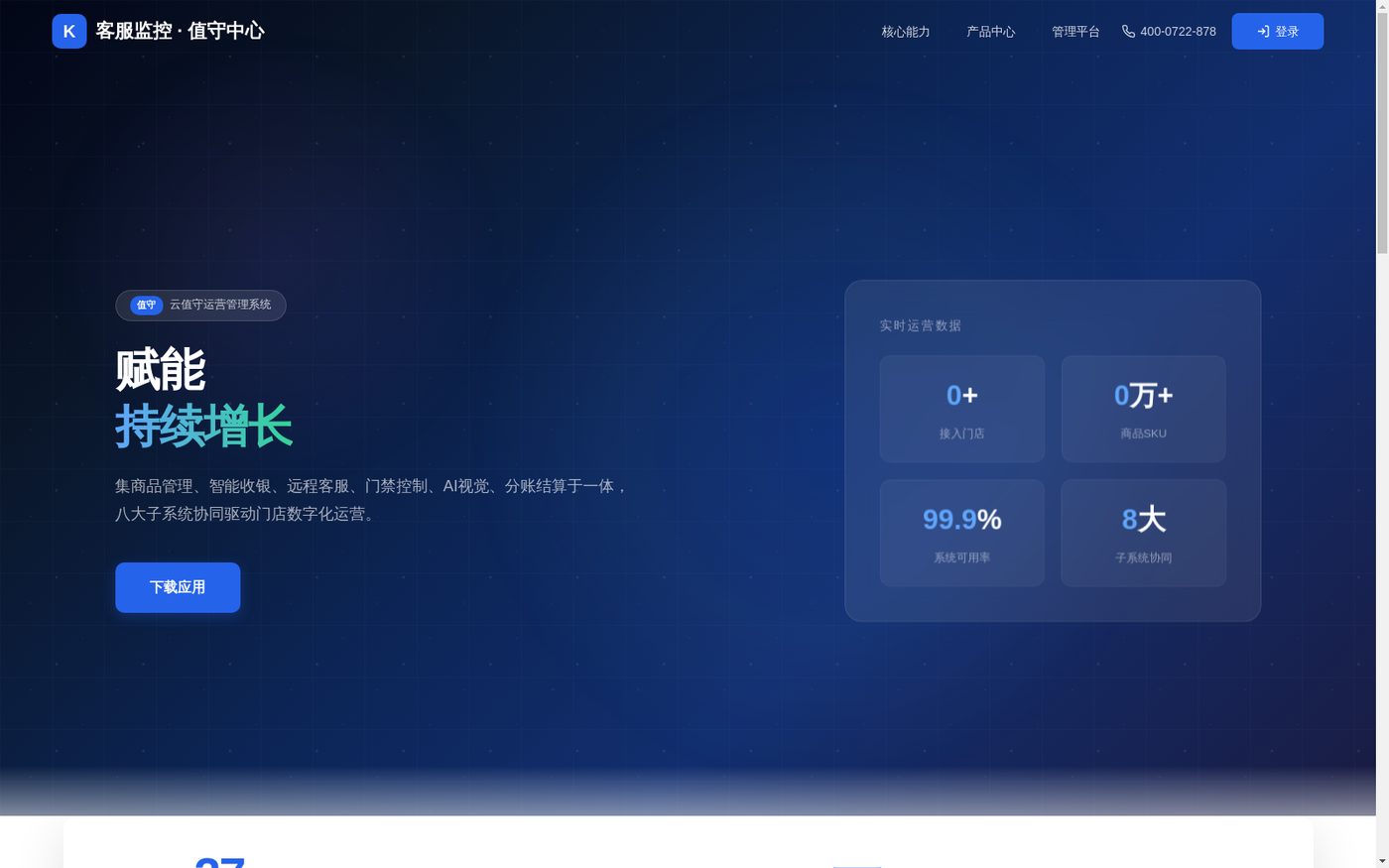 科纳云云值守运营管理平台真实界面